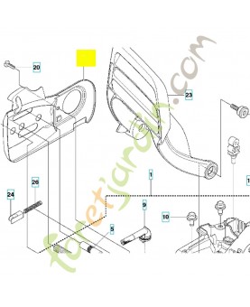 plaque de guidage 544094001. Pièce de rechange Husqvarna