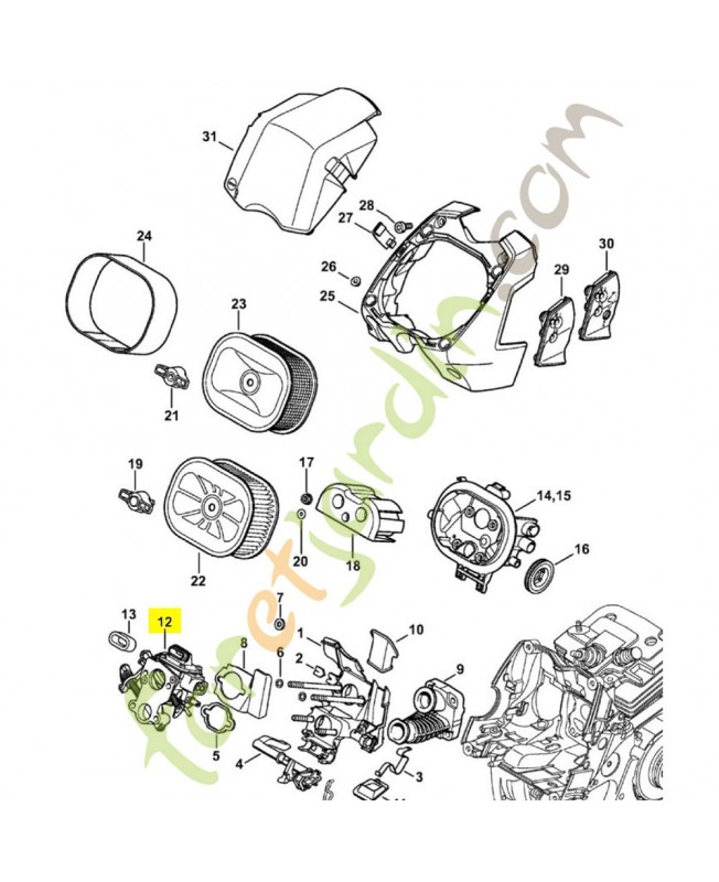 Carburateur hd 41 b 1138-120-0600. Pièce détachée Stihl / Vicking Carburateur hd 41 b 1138-120-0600. Pièce détachée Stihl / Vicking