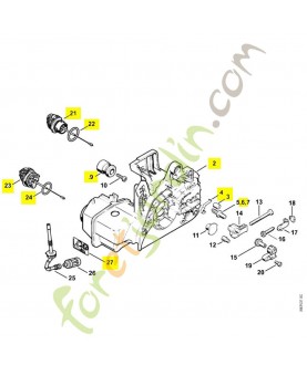 Carter moteur 1123-020-3034. Pièce détachée Stihl / Vicking 