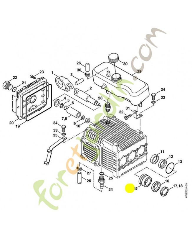 Douille 4747-705-0600. Pièce détachée Stihl / Vicking