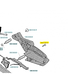 Vis Husqvarna ref. 503215716 Remplace référence 503210516 ; 503217816 ; 503213416