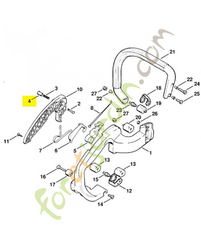 Bouton de gaz de démarrage 1113-182-9305 stihl