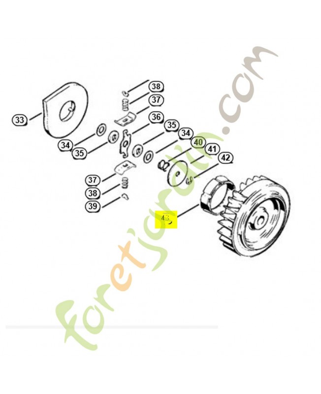 anneau de lanceur-0000-961-5116 stihl