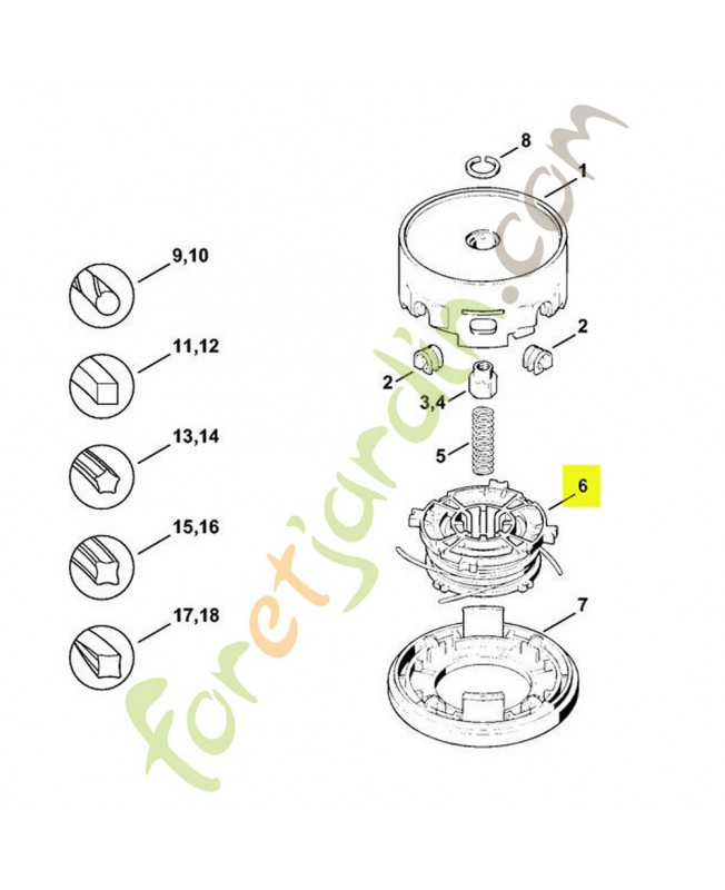 Poulie autocut 40-4 4003-713-3012