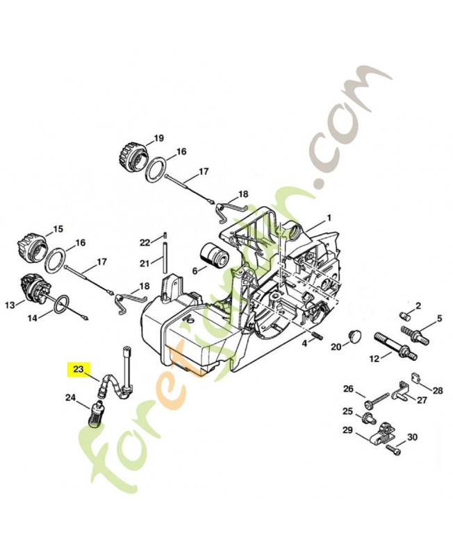 Tuyau essence 1127-358-7703. Pièce détachée Stihl