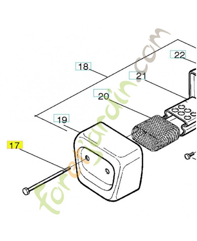 Boulon pot husqvarna ref. 530016044 Remplace référence 530015898