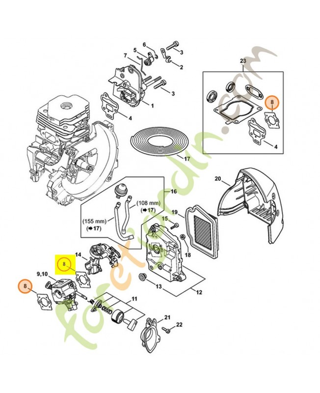 Joint 4148-129-0901. Pièce de rechange Sithl / Vicking