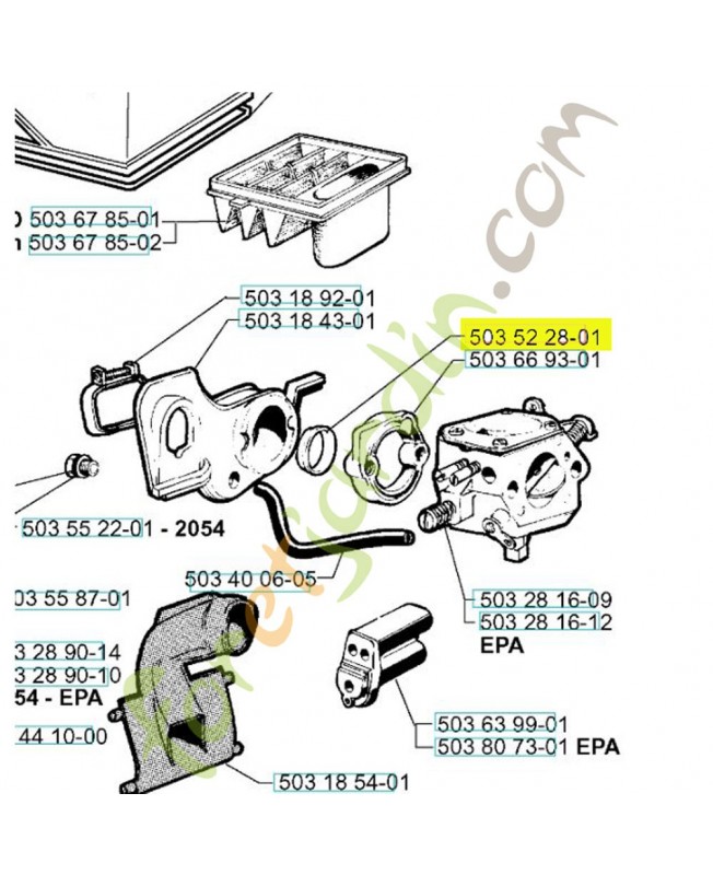 Douille husqvarna ref.  503522801