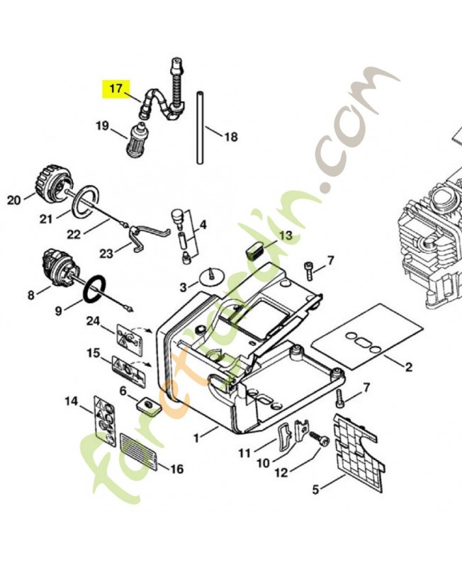 Tuyau 1129-358-7705 stihl