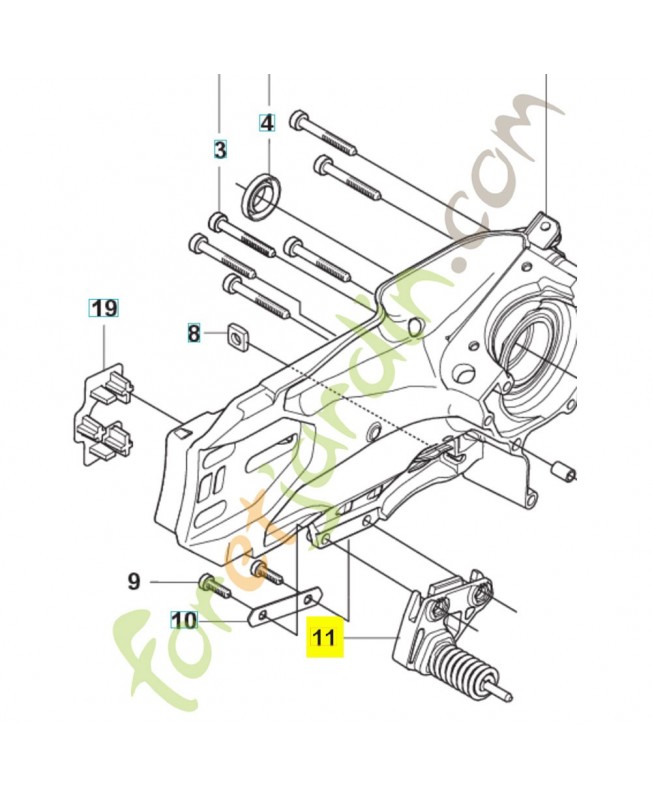 Fixation de ressort 522475702. Pièce détachée Husqvarna