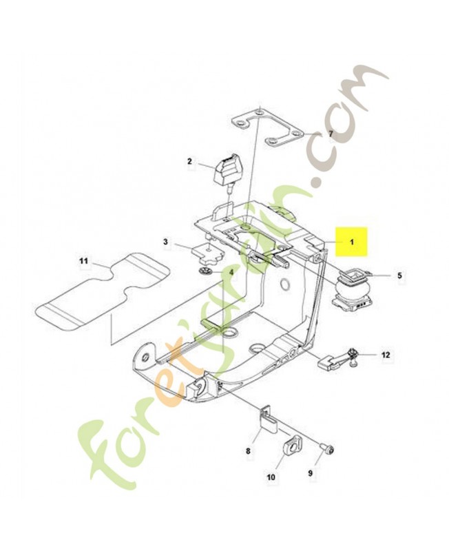 capot cylindre complet 516034602 . Pièce de rechange Husqvarna