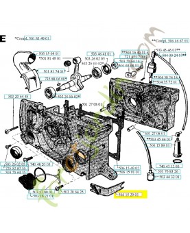 Capot 506152901. Pièce de rechange Husqvarna