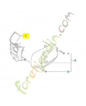 Capot de cylindre 590049901. Pièce détachée Husqvarna