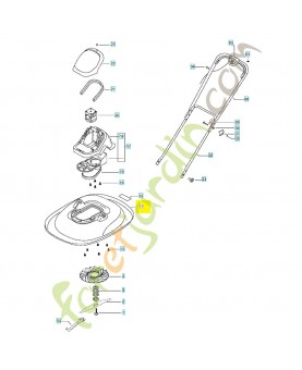 Capot 510727300. Pièce détachée Husqvarna