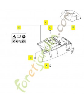 capot cylindre complet  référence 575255902 Remplace la référence 575255902