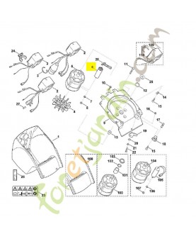 Condensateur 0000-605-1015. Pièce de rechange Sithl / Vicking