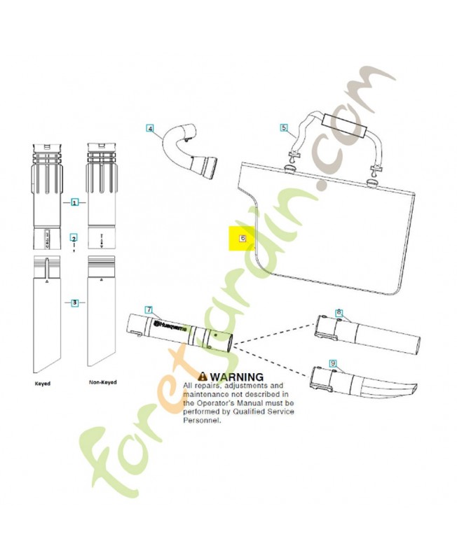 sac 595839701. Pièce détachée Husqvarna