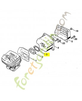 Joint échappement 1125-149-0601. Pièce détachée Stihl