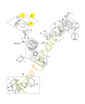 Capot complet 1147-080-1602. Pièce détachée Stihl 