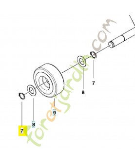 Clips 735312200. Pièce de rechange Husqvarna
