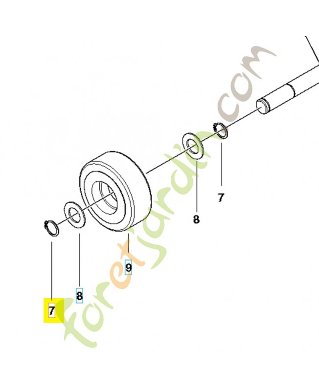 Clips 735312200. Pièce de rechange Husqvarna