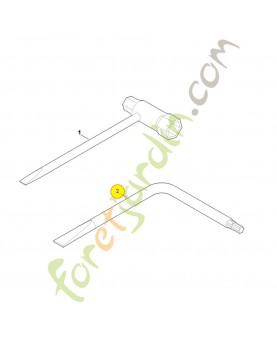 Tournevis t25x90x70 0812-370-1003. Pièce détachée Stihl / Vicking
