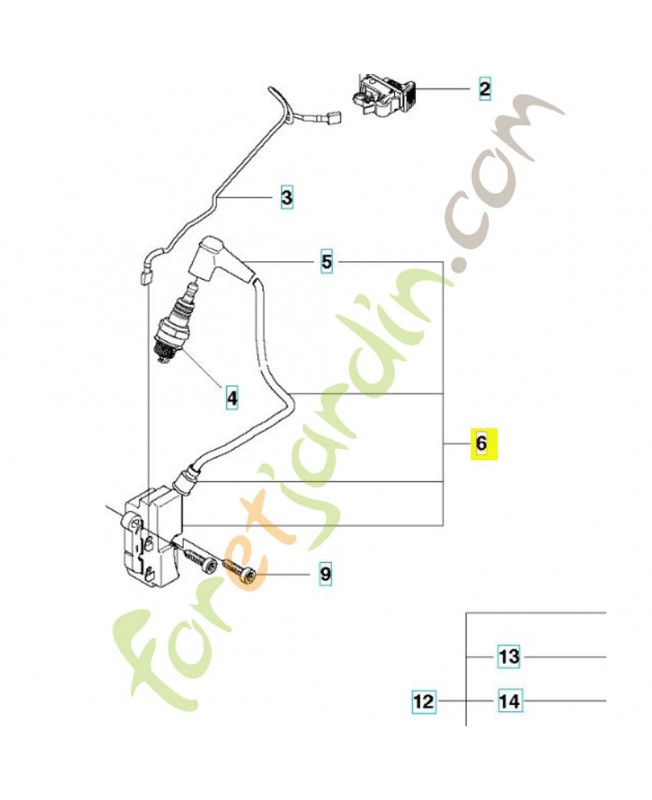 bloc electronique husqvarna référence 594729602 Remplace référence 580380506 ; 580380502 ; 510115603 ; 544843003 ; 544047503