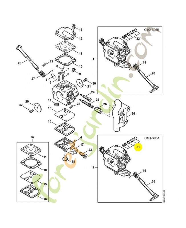 Jeu de piston de pompe 1129-120-9701. Pièce de rechange Sithl / Vicking Jeu de piston de pompe 1129-120-9701. Pièce de rechange Sithl / Vicking