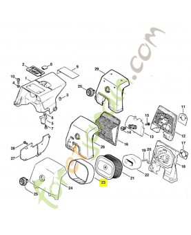 Préfiltre feutre 0000-141-0300. Pièce détachée Stihl / Vicking