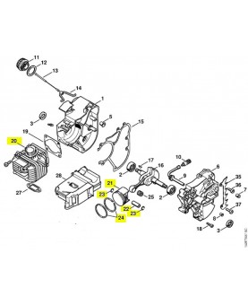 Repère 20 à 24 Cylindre
