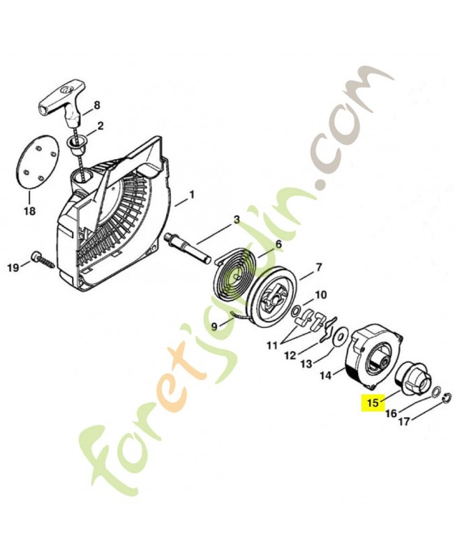 Entraineur 1123-195-2000. Pièce détachée Stihl / Vicking