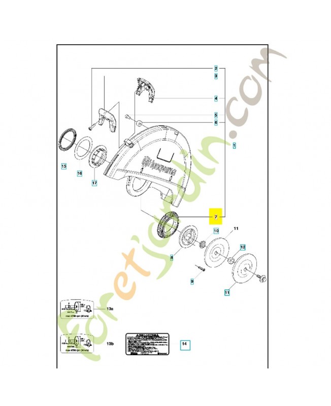 Entraineur 578191001- Pièce détachée Husqvarna
