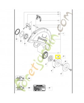 Bride de renfort 506324801. Pièce détachée Husqvarna