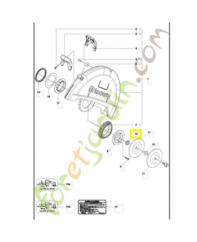 Bride de renfort 506324801. Pièce détachée Husqvarna