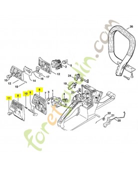 Filtre air feutre 1121-120-1618. Pièce détachée Stihl / Vicking