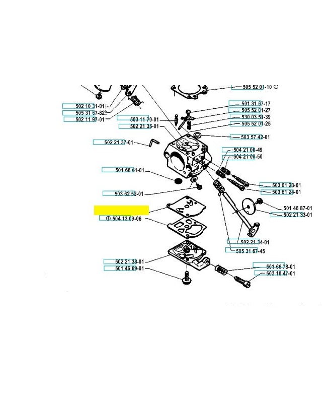 Membrane de pompe 502213601. Pièce détachée Husqvarna 