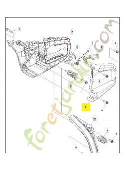 Couvercle 537230704. Pièce de rechange Husqvarna