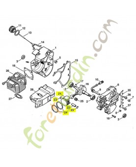 Piston complet d. 40 1129-030-2002. Pièce détachée Stihl / Vicking