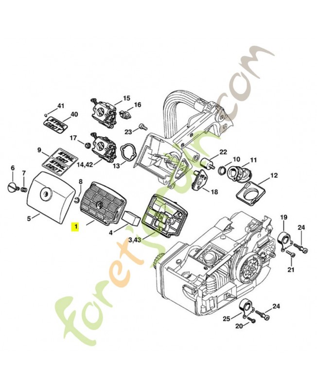 Filtre a air 1129-120-1602. Pièce détachée Stihl