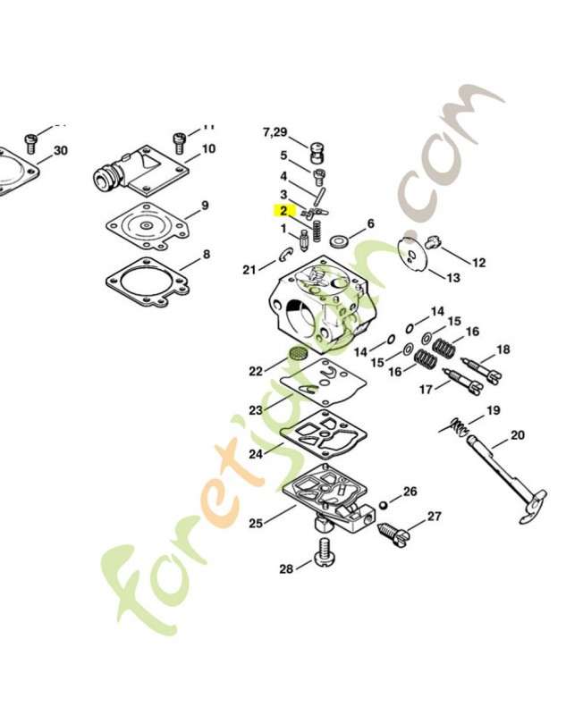 Ressort. Pièce de rechange Sithl référence 1114-122-3005