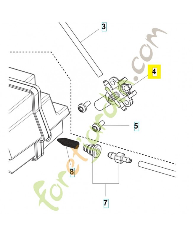 Pompe à huile 579043901. Pièce de rechange Husqvarna