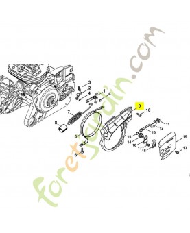 Couvercle 1144-021-1100. Pièce détachée Stihl / Vicking