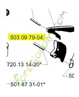 Gachette 503097904. Pièce de rechange Husqvarna
