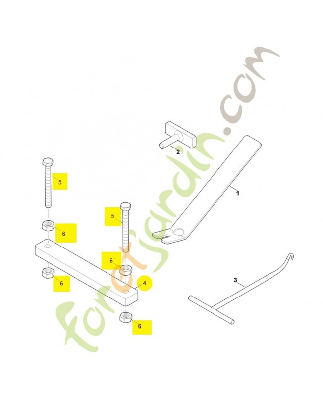 Extracteur 0000-890-4501. Pièce détachée Stihl / Vicking