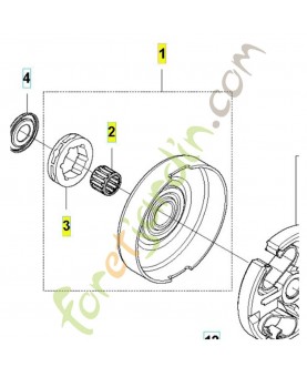TAMBOUR D EMBRAYAGE COMPLET