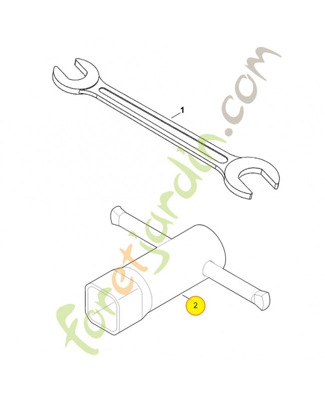 Cle a quatre pans 0000-893-0700. Pièce détachée Stihl / Vicking Cle a quatre pans 0000-893-0700. Pièce détachée Stihl / Vicking