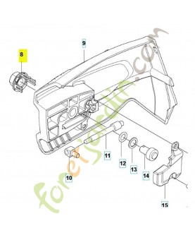 Écrou 505197301. Pièce de rechange Husqvarna 