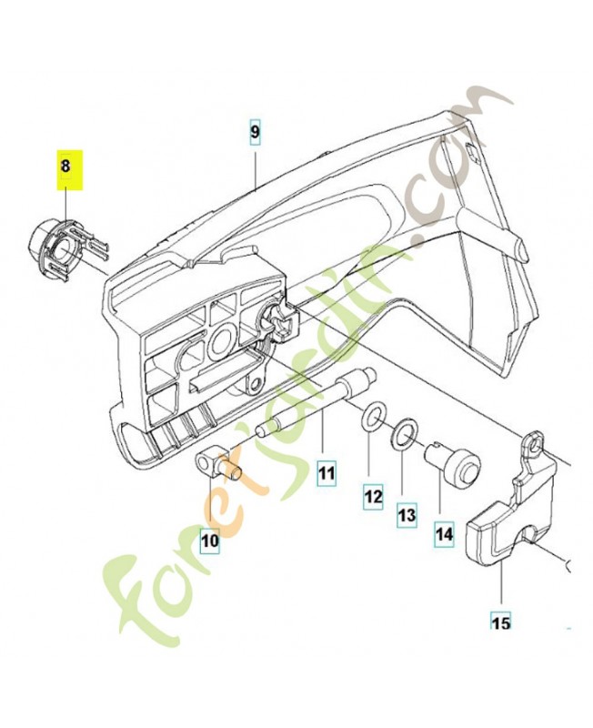 Écrou 505197301. Pièce de rechange Husqvarna 