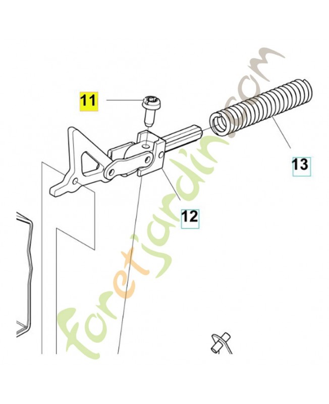 Vis 526222001. Pièce de rechange Husqvarna