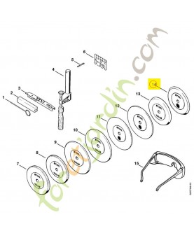 Meule pour limiteur 5203-750-7015. Pièce détachée Stihl / Vicking